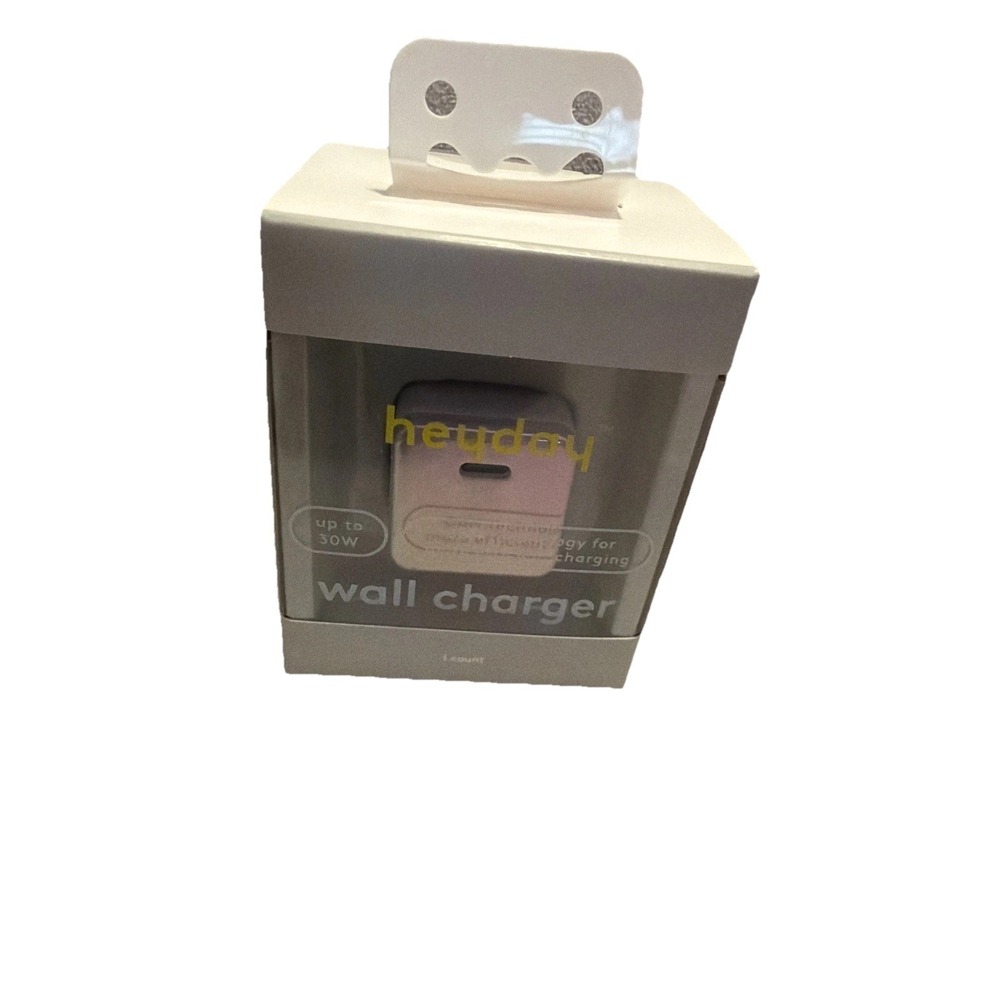 heyday Single Port USB-C 30W Wall GaN Charger Soft Purple 196365874100